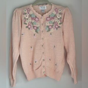 Margules Coquette Grannycore Vintage Embriodered Sweater